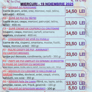 MIERCURI - 19 NOIEMBRIE 2025