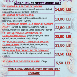 MIERCURI - 24 SEPTEMBRIE 2025