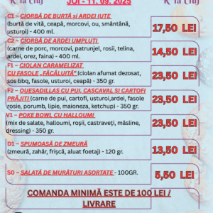 JOI - 11 SEPTEMBRIE 2025